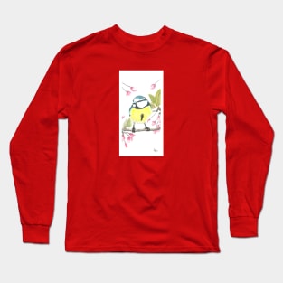 Blue tit of spring Long Sleeve T-Shirt